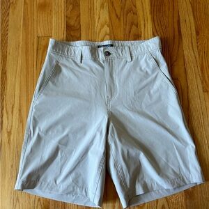 Khaki Stretchy Long Shorts